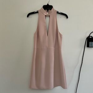 Express Halter Lace Back Dress